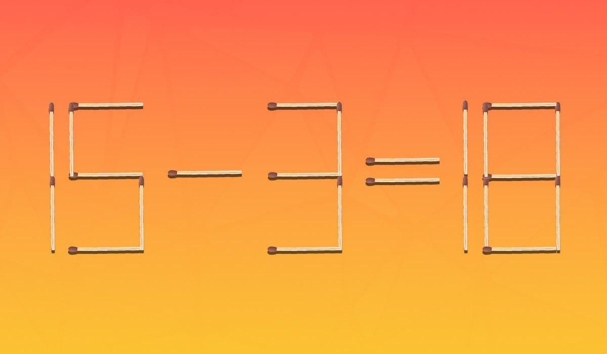 Da bi bila enakost pravilna, moraš premakniti le 1 uganko: težava za genije